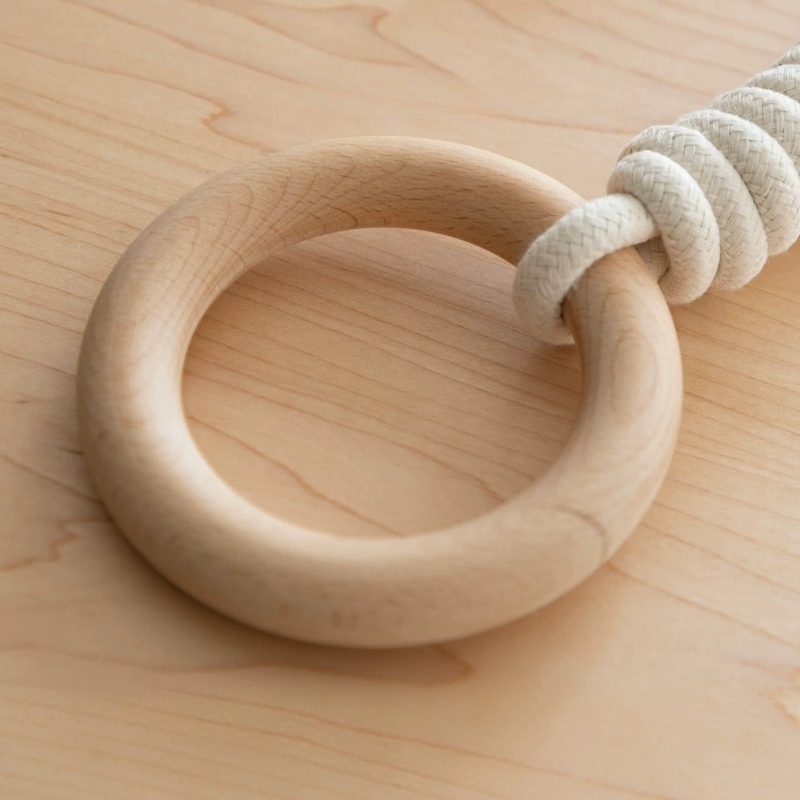 Gymnastic Rings Wooden - Anneaux de suspension pour lit, accessoires
