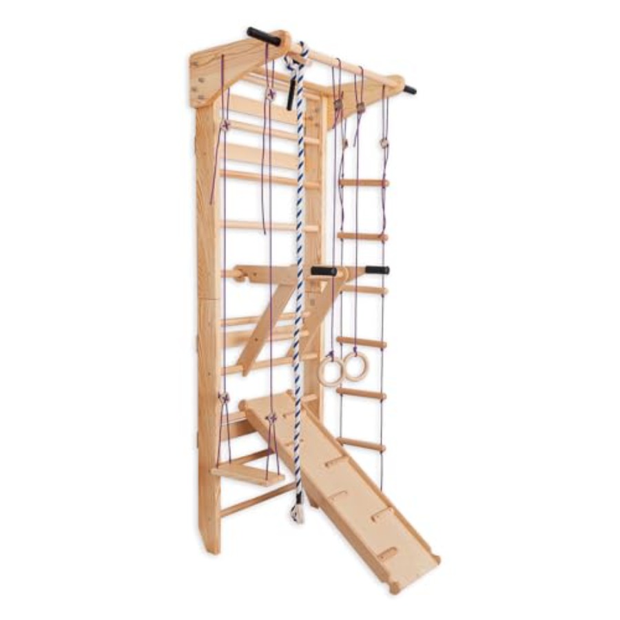 Gymnastic Rings Wooden - Barres murales d'escalade suédoises pour salle