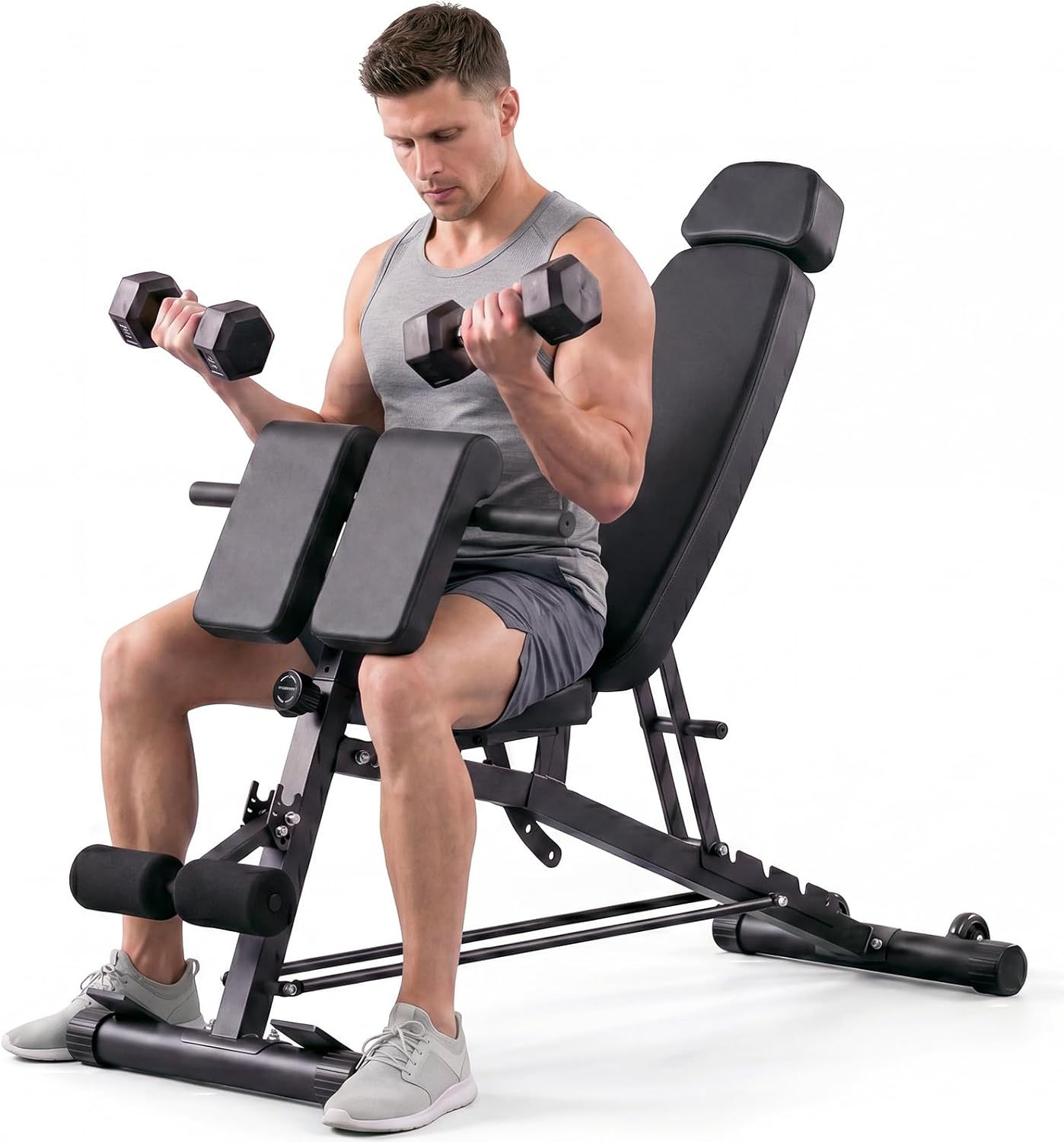Home Gym Leg Extension Machine - Banc de musculation réglable pour la