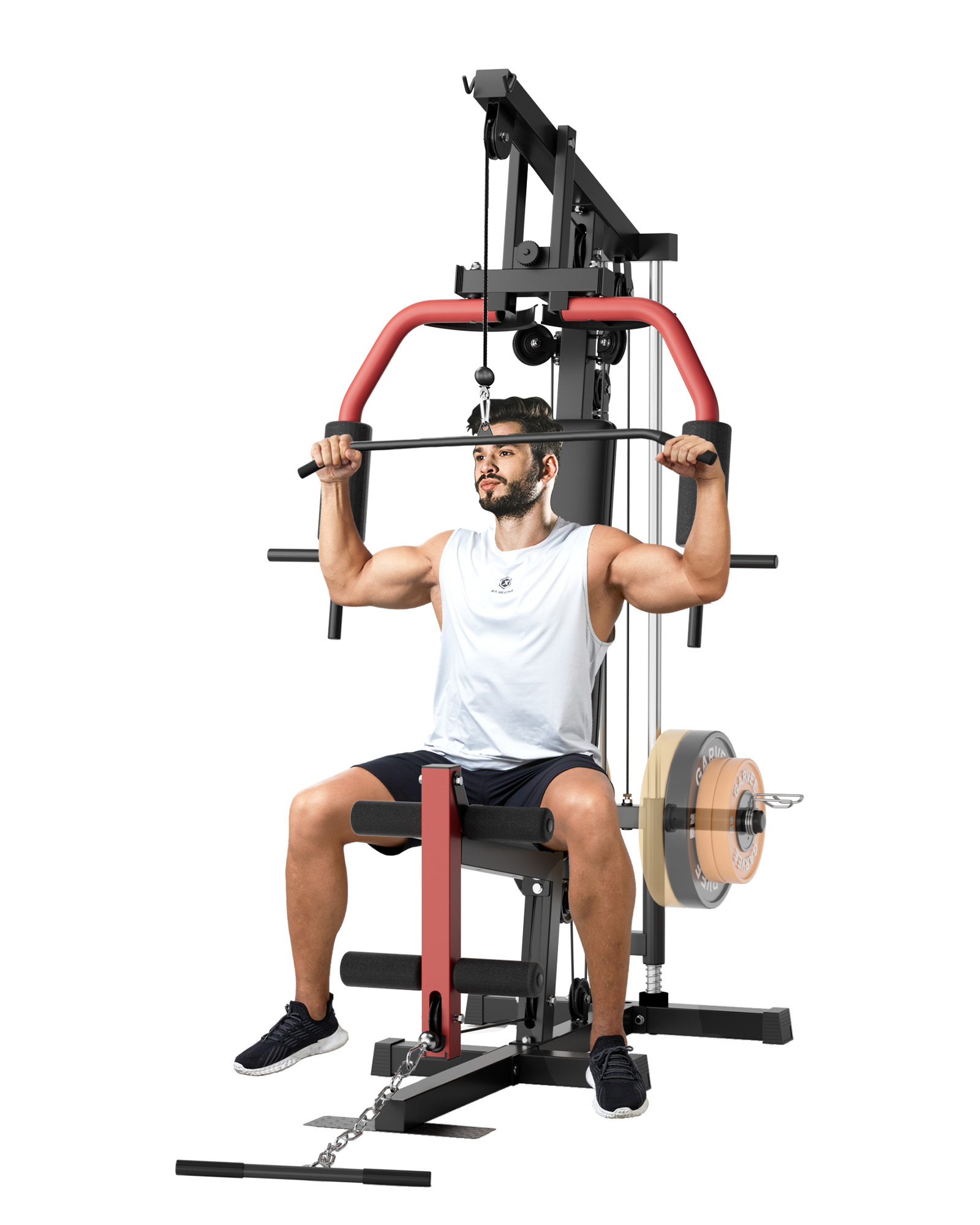 Home Gym Leg Extension Machine - Équipement de musculation multifonctionnel 5-en-1 pour