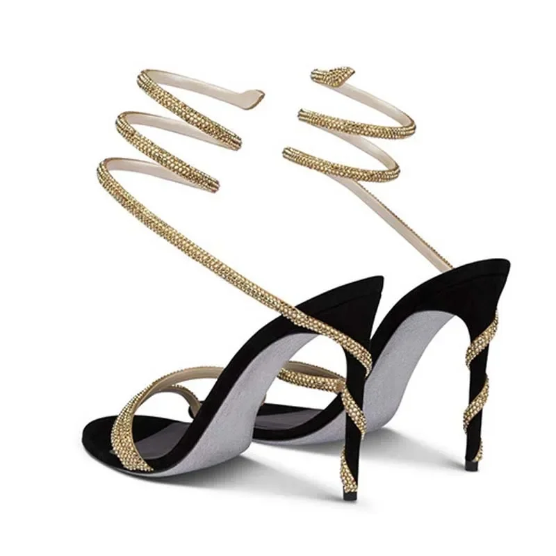 Ankle Strap Attachment - Eilyken-Sandales à talons aiguilles en cristal