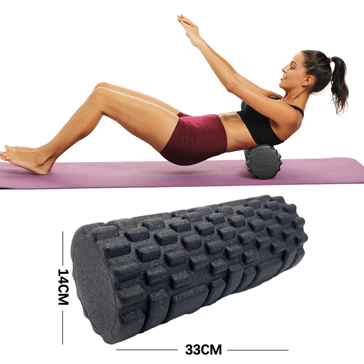 Home Gym Yoga - 30/33cm Fitness rouleau de mousse Yoga