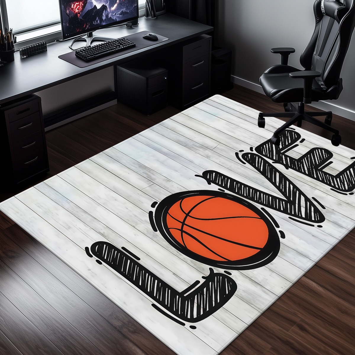 Home Gym And Basketball Court - Tapis de terrain de basket-ball texture