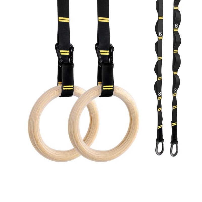 Gymnastic Rings Wooden - Anneaux de gymnastique de 28 mm