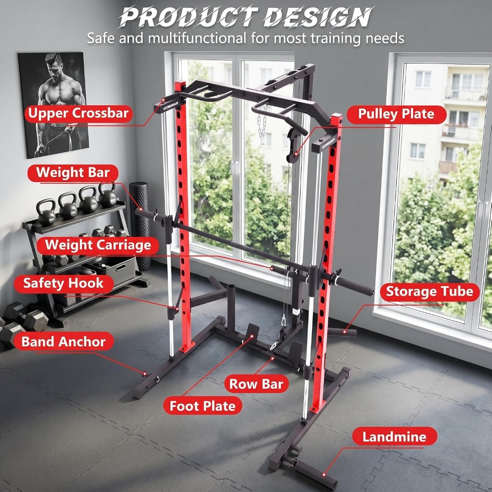 Station de musculation tout-en - Home Gym With Smith Machine avis et prix