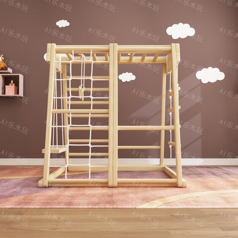 Aire de jeux intérieure Montes - Gymnastic Rings Wooden avis et prix
