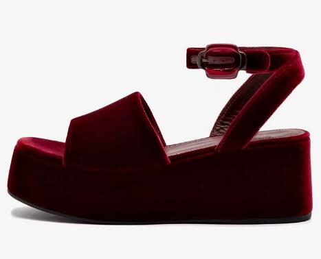 Sandales compensées à bout ouv - Ankle Strap Attachment avis et prix