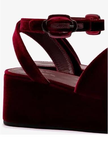Sandales compensées à bout ouv - Ankle Strap Attachment avis et prix