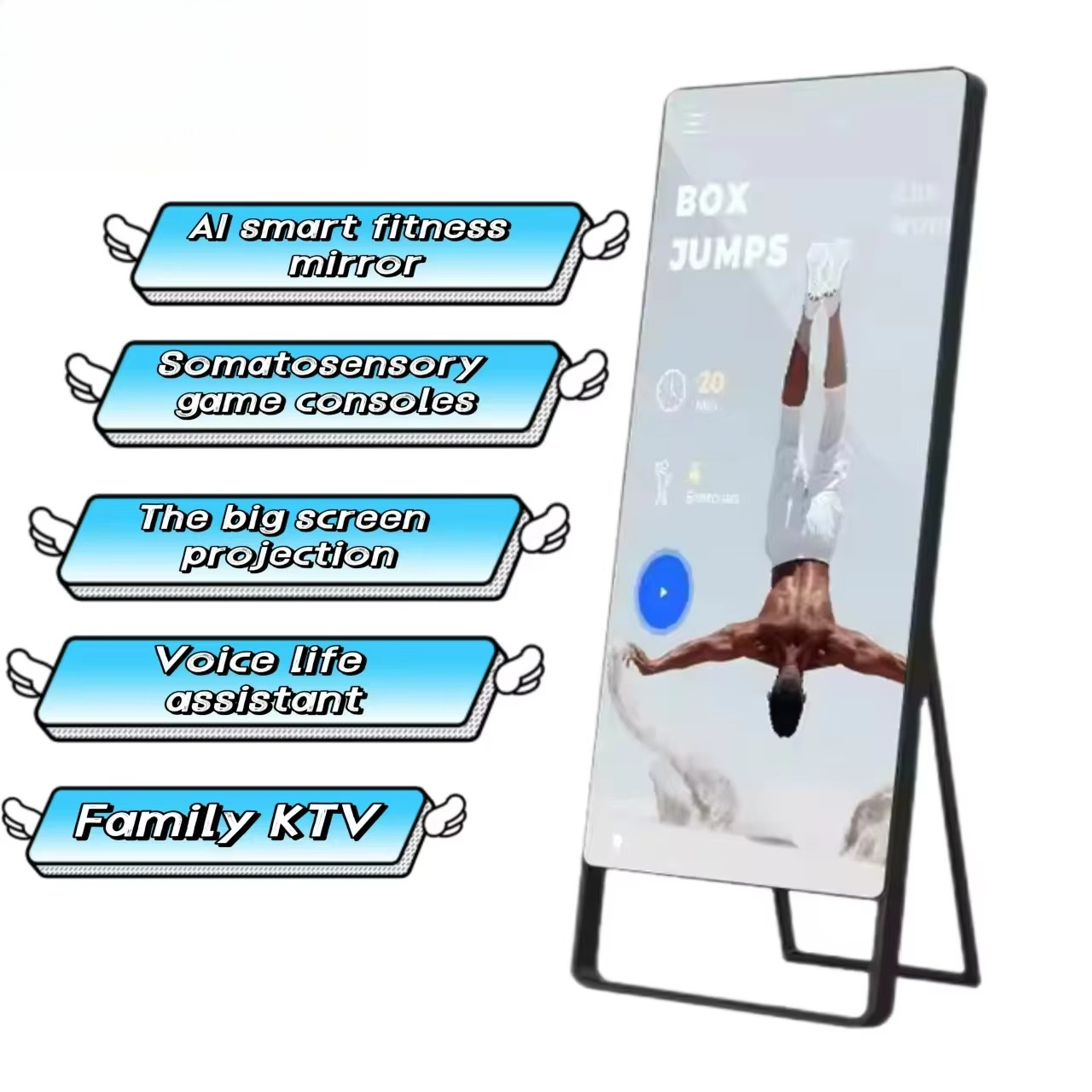 Miroir d'entraînement personne - Home Gym Rubber Flooring avis et prix
