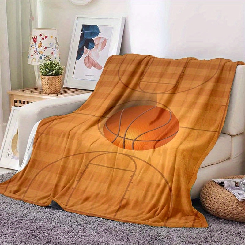 Couverture en flanelle à thème - Home Gym And Basketball Court avis et prix