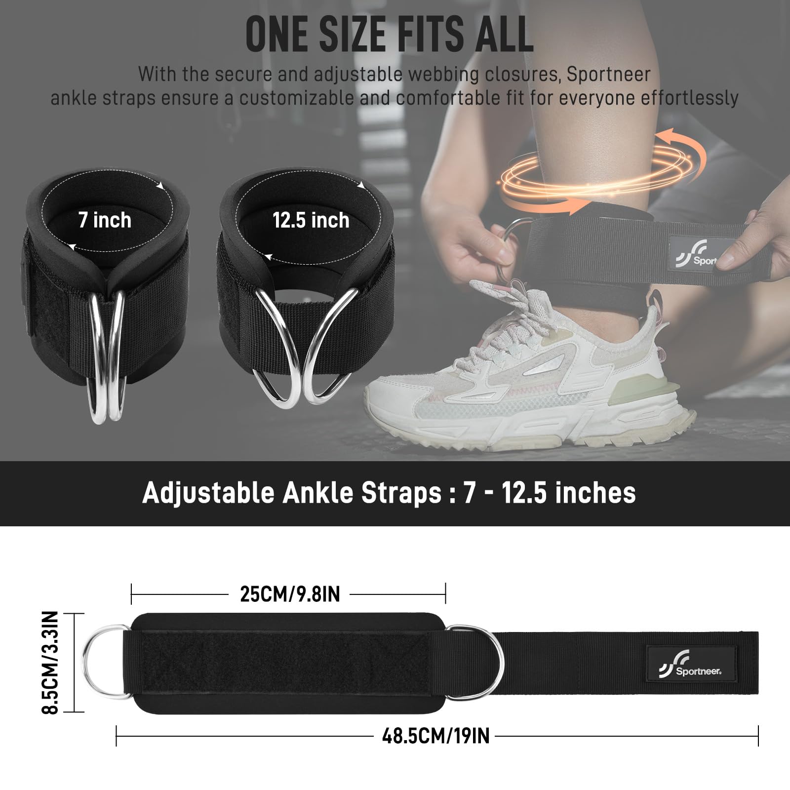 Sportneer – sangles de chevill - Home Gym Leg Extension Machine avis et prix