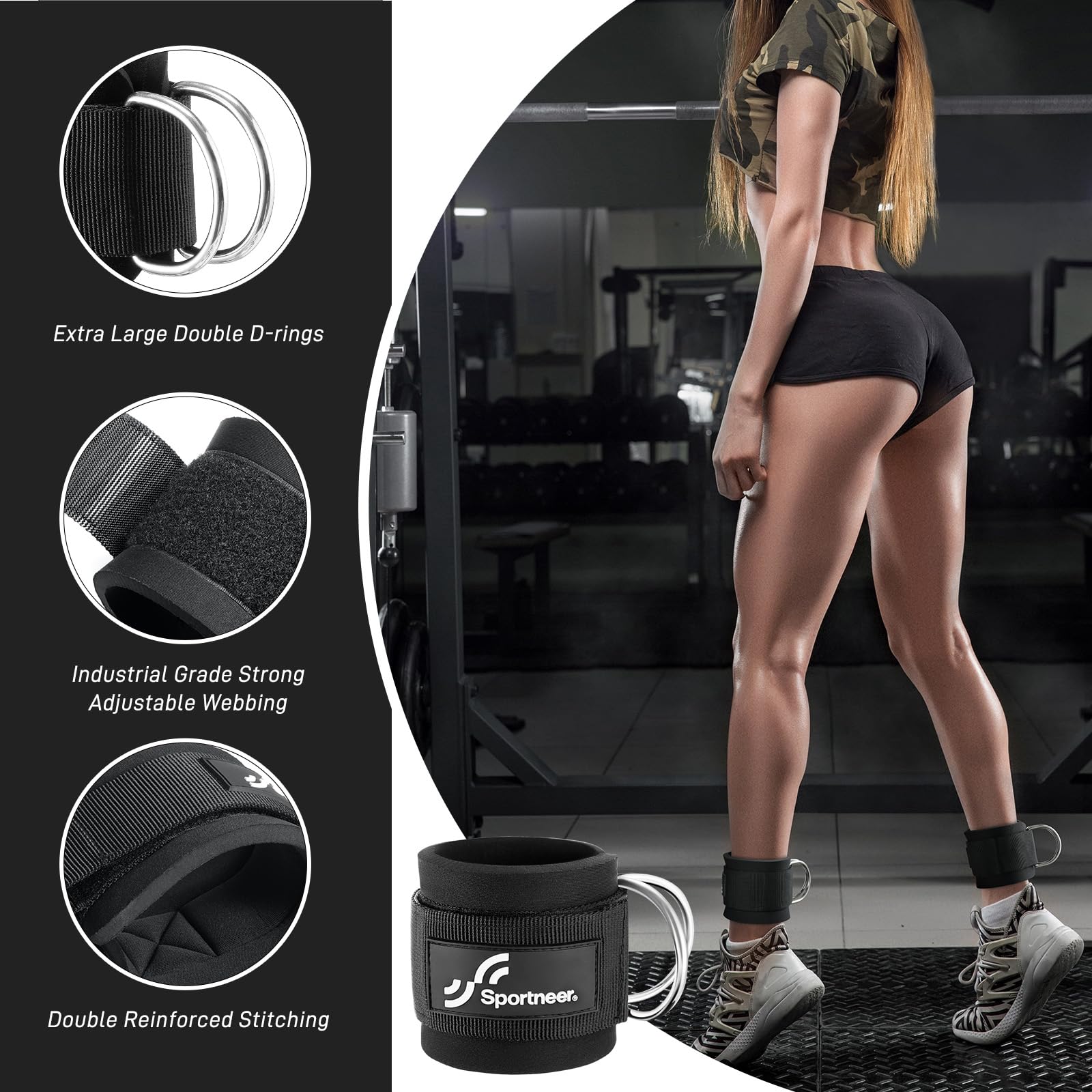 Sportneer – sangles de chevill - Home Gym Leg Extension Machine avis et prix