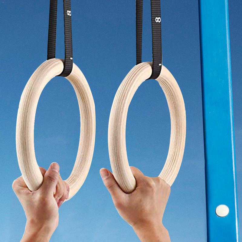 Anneau de gymnastique côtelé e - Gymnastic Rings Wooden avis et prix