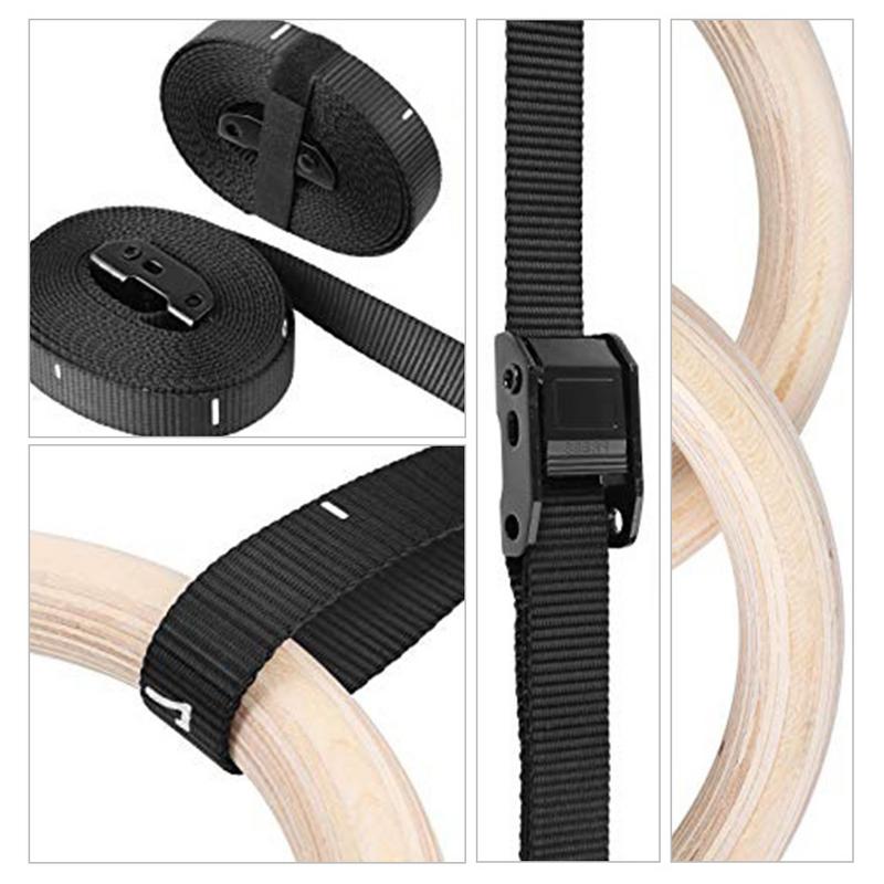 Anneau de gymnastique côtelé e - Gymnastic Rings Wooden avis et prix
