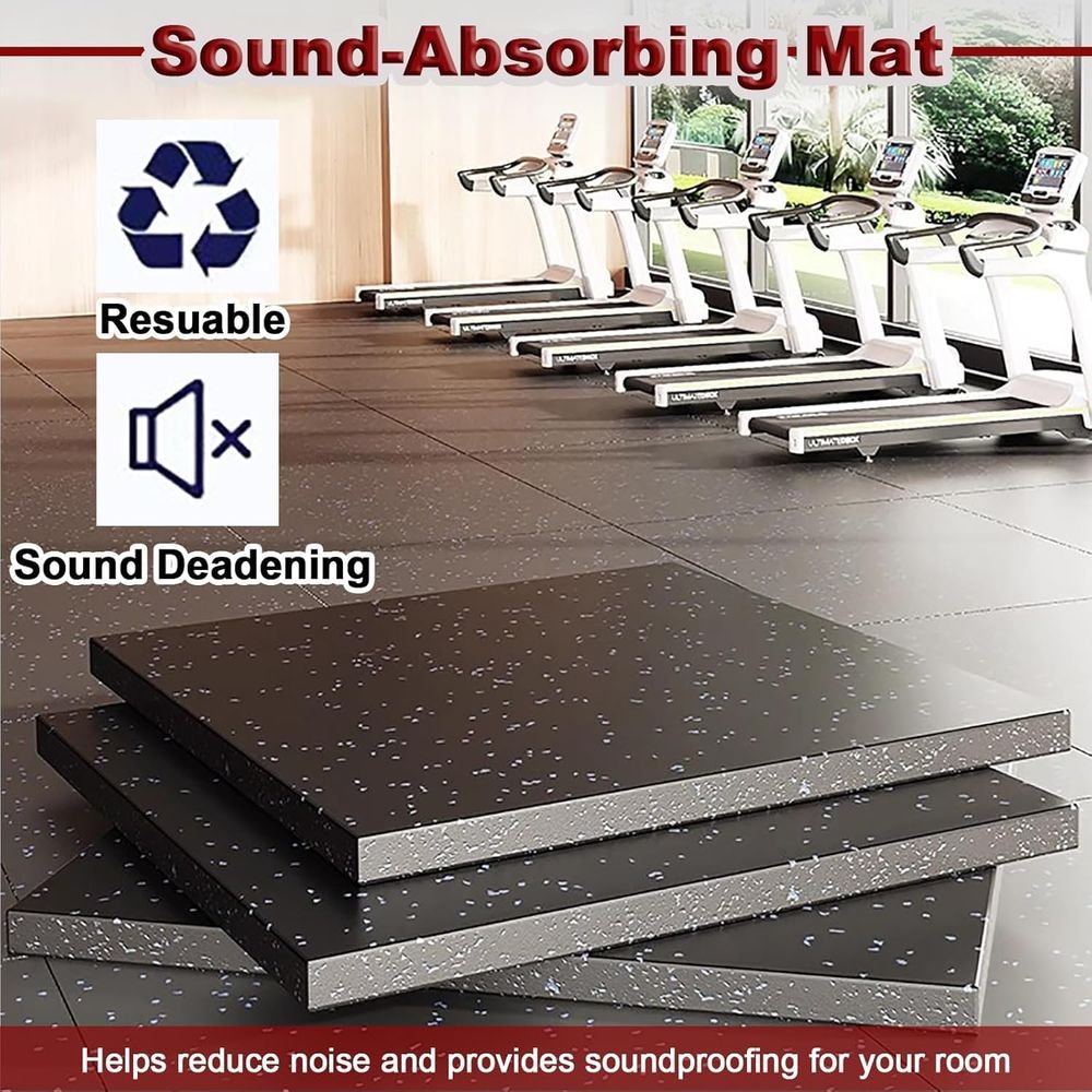 Dalles de sol emboîtables 40x4 - Home Gym Rubber Flooring avis et prix
