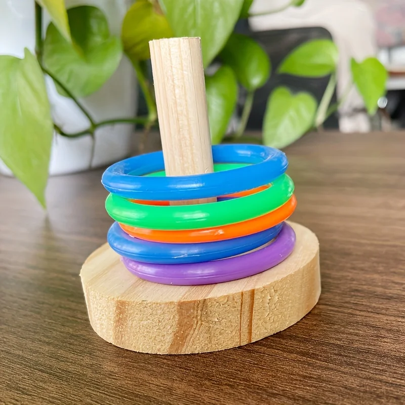 Anneau de perroquet interactif - Gymnastic Rings Wooden avis et prix